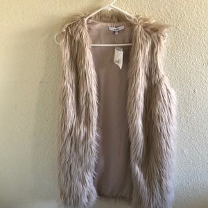 Faux fur vest